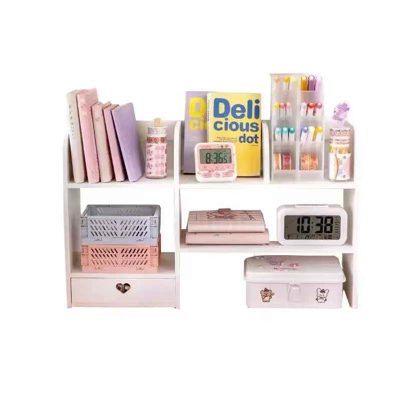 📂 Double-Layer Desktop Storage Shelf & Desk Organizer