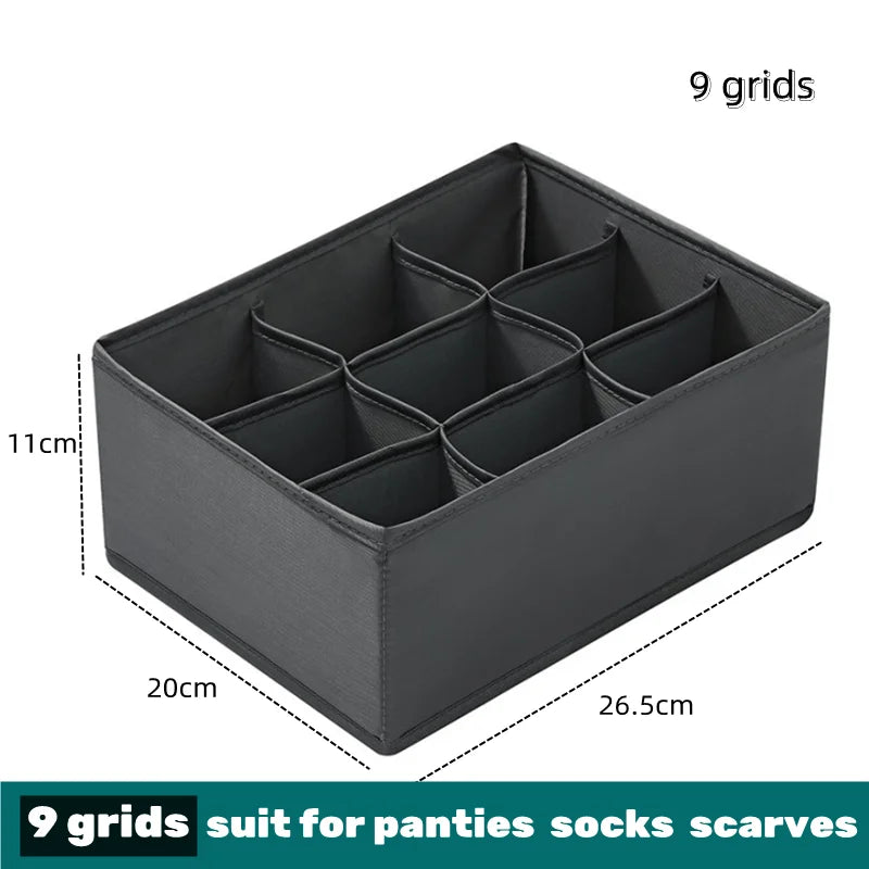 📂 Multi-Grid Wardrobe Organizer & Drawer Divider Box
