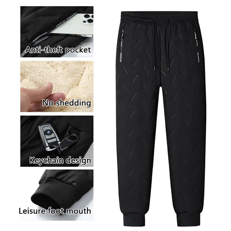 ⚡ Thermal Fleece Waterproof Winter Running Pants