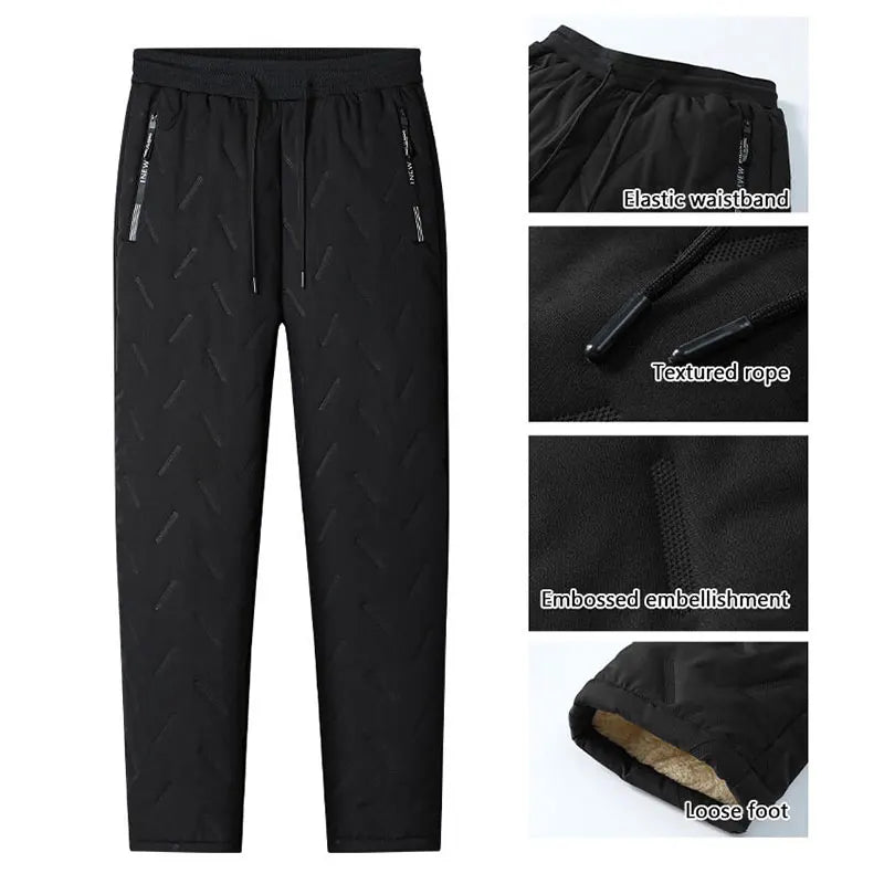 ⚡ Thermal Fleece Waterproof Winter Running Pants