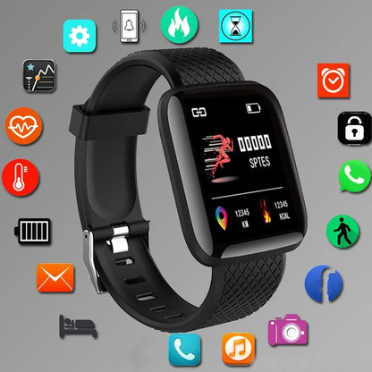 ⚡ Smart Fitness Watch with Message Reminders for Android & iOS