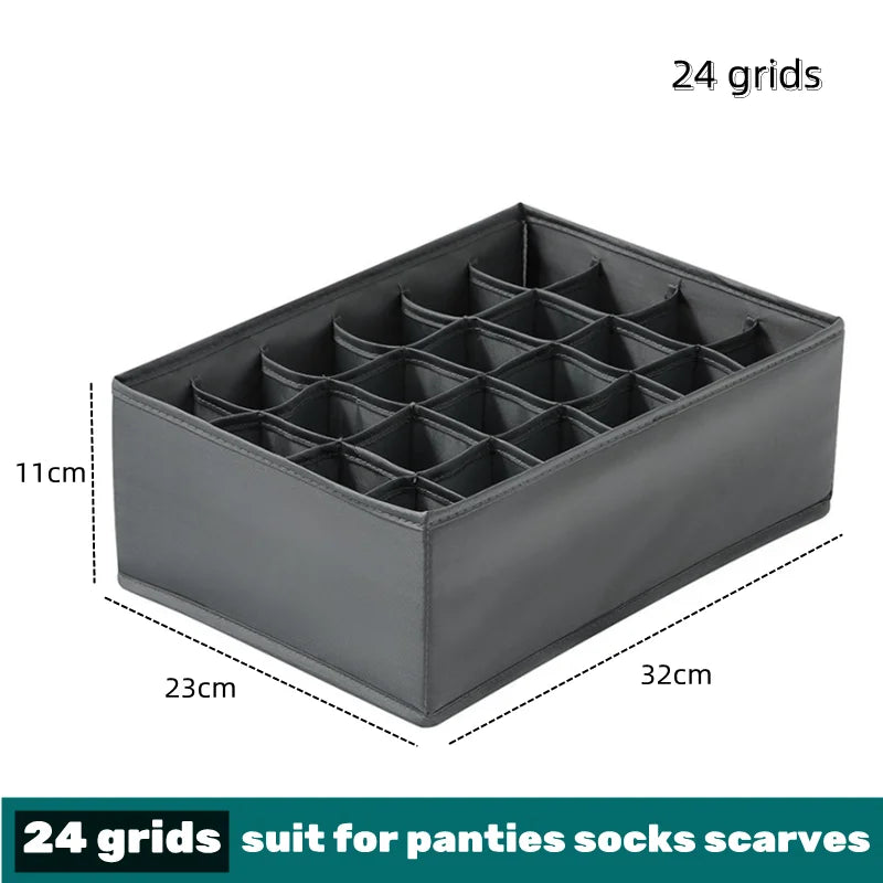 📂 Multi-Grid Wardrobe Organizer & Drawer Divider Box