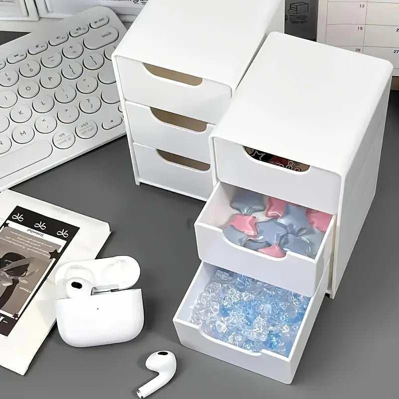⚡ 3-Layer Portable Storage Caddy for Office Supplies & Cosmetics