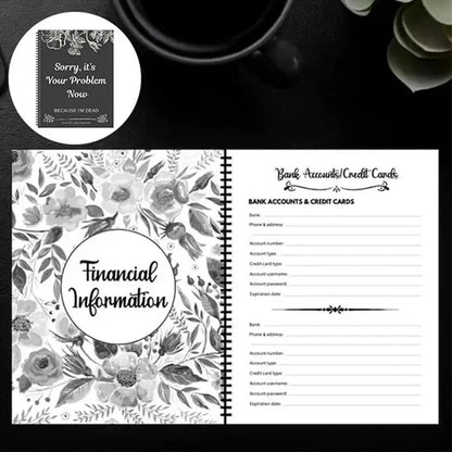 Family Emergency & Peace of Mind Legacy Planner Notebook