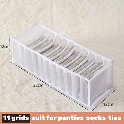 📂 Multi-Grid Wardrobe Organizer & Drawer Divider Box