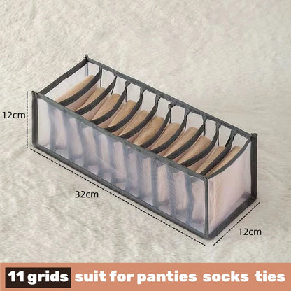 📂 Multi-Grid Wardrobe Organizer & Drawer Divider Box