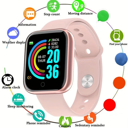 ⚡ Smart Fitness Watch with Message Reminders for Android & iOS
