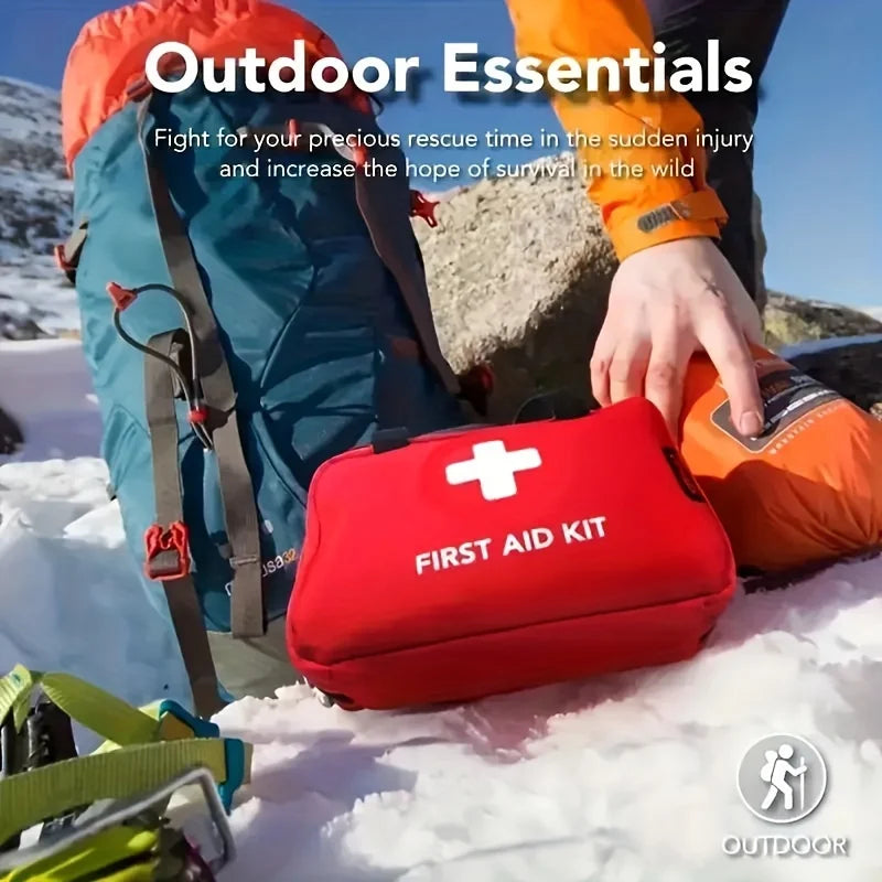 🏥 260-Piece Deluxe First Aid Kit for Home & Outdoor Safety