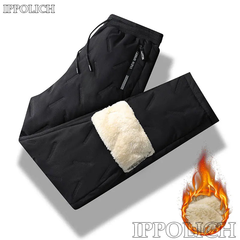 ⚡ Thermal Fleece Waterproof Winter Running Pants
