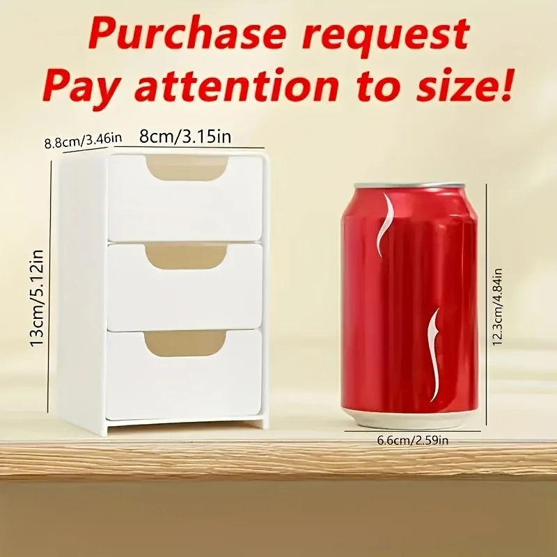 ⚡ 3-Layer Portable Storage Caddy for Office Supplies & Cosmetics