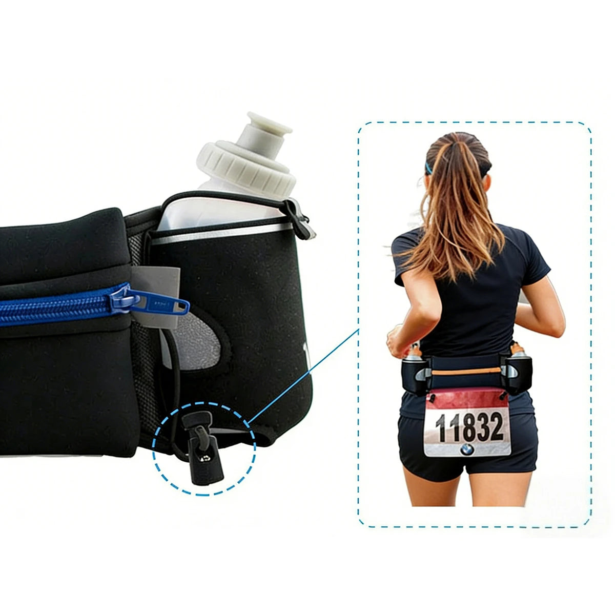 🏃‍♂️ Dual-Pocket Marathon Running Belt