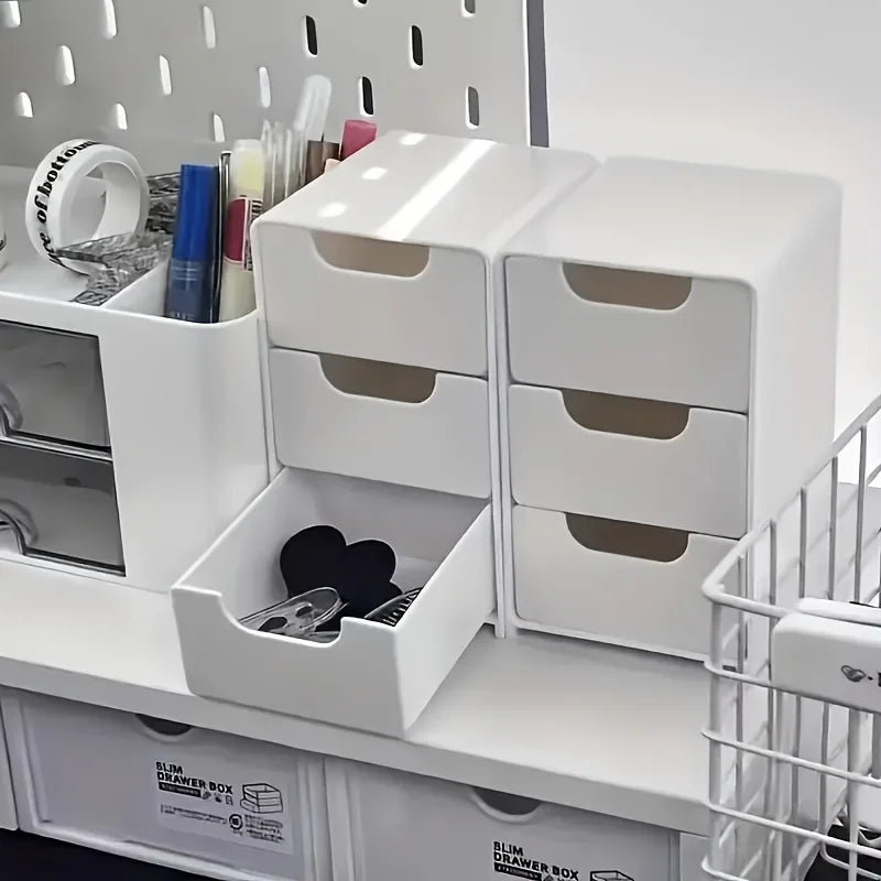 ⚡ 3-Layer Portable Storage Caddy for Office Supplies & Cosmetics