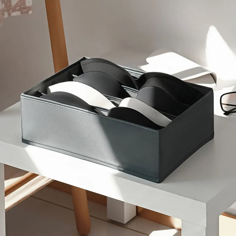 📂 Multi-Grid Wardrobe Organizer & Drawer Divider Box