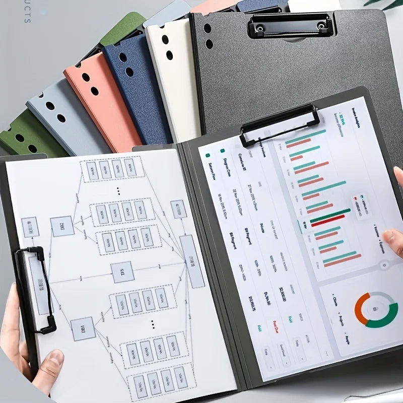 Business Writing Padfolio & Flip-Cover A4 Clipboard for School & Office