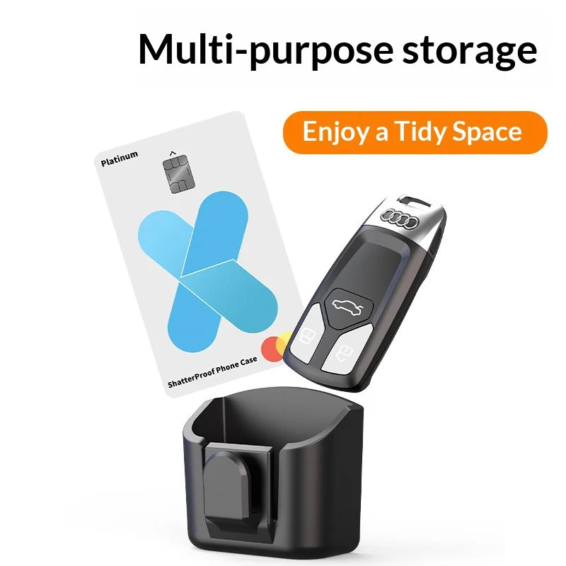 Car Center Console Organizer with High-Speed Toll Card Holder