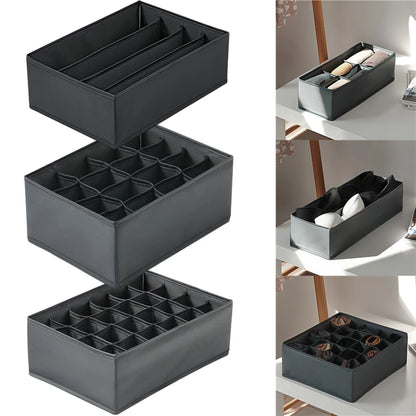 📂 Multi-Grid Wardrobe Organizer & Drawer Divider Box
