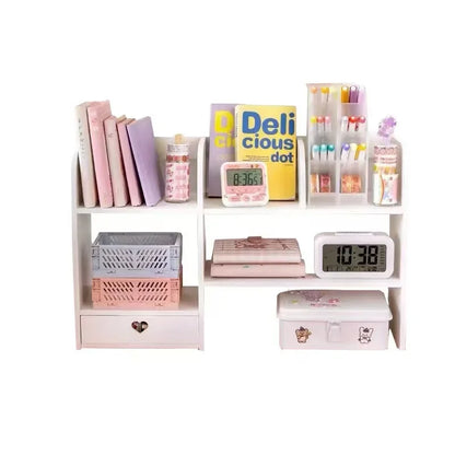 📂 Double-Layer Desktop Storage Shelf & Desk Organizer