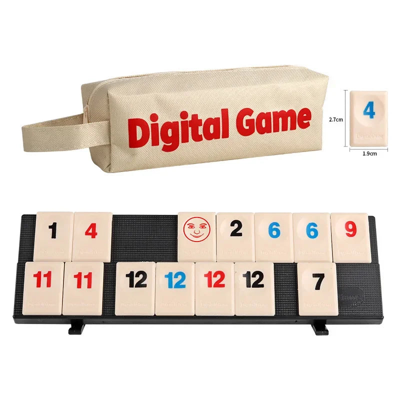 🎲 Premium Travel Rummy Tile Game Set (Compact Case Included)