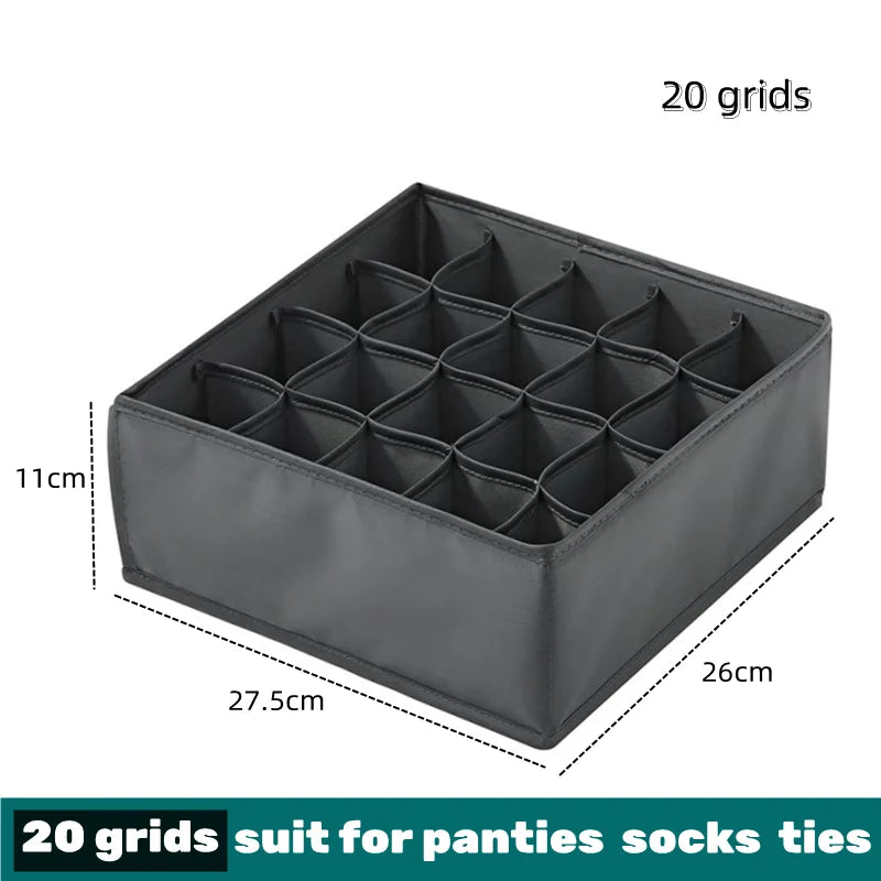 📂 Multi-Grid Wardrobe Organizer & Drawer Divider Box