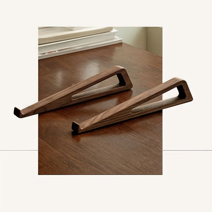 Portable Foldable Wooden Laptop Stand (Ergonomic 12° Riser)