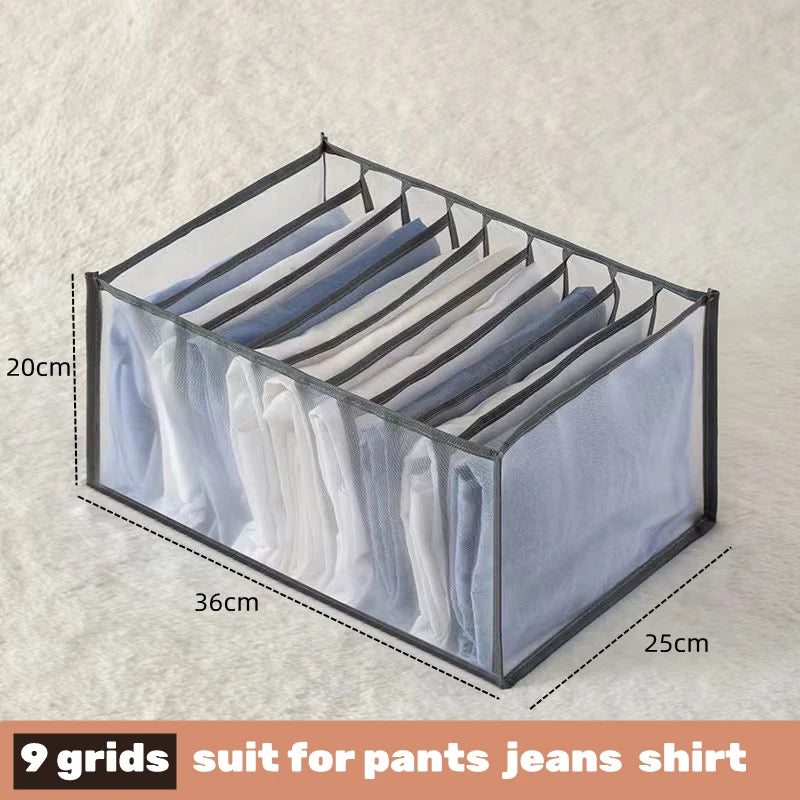 📂 Multi-Grid Wardrobe Organizer & Drawer Divider Box