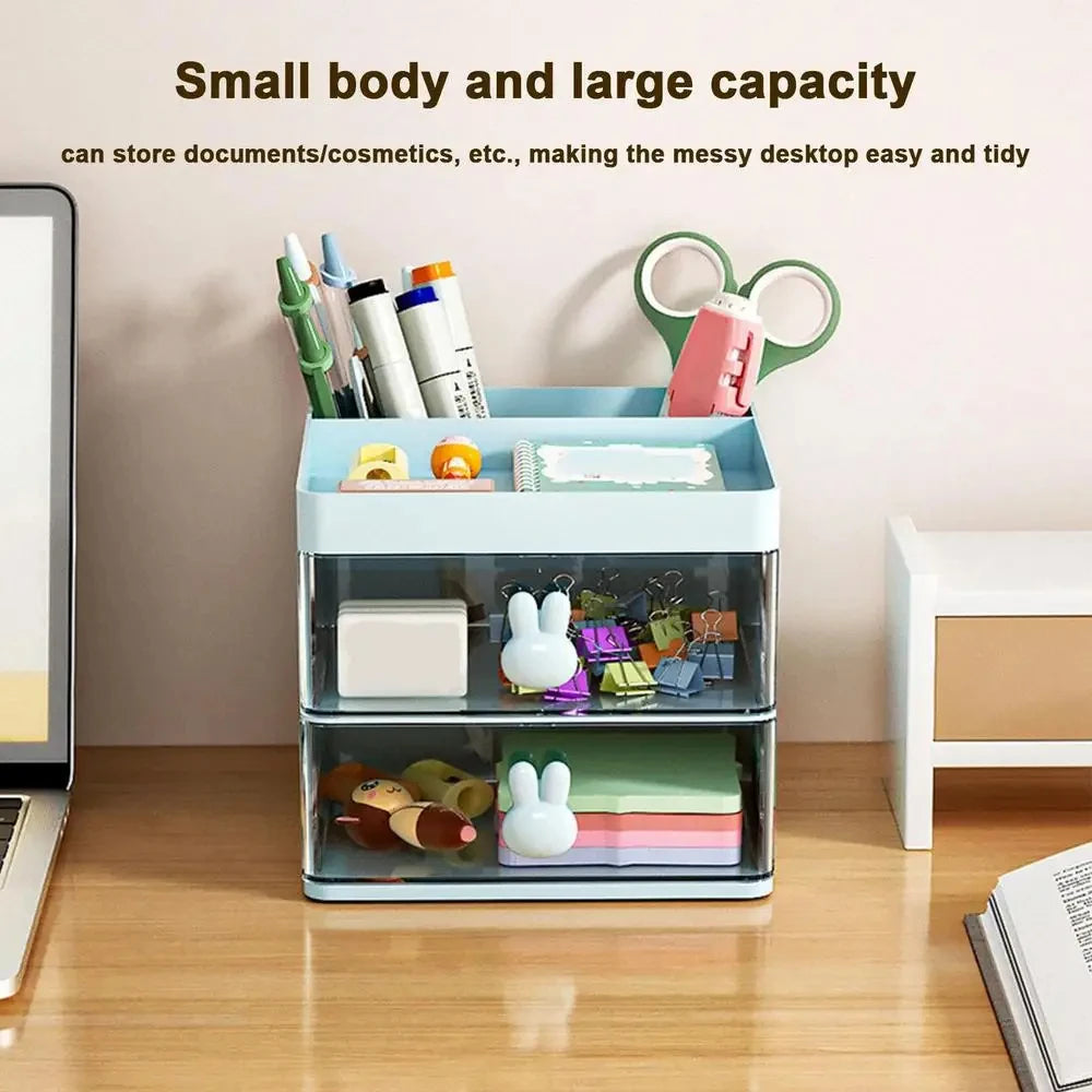 ⚡ Multi-Functional Office Desk & Makeup Organizer for Stationery
