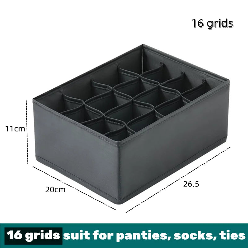 📂 Multi-Grid Wardrobe Organizer & Drawer Divider Box