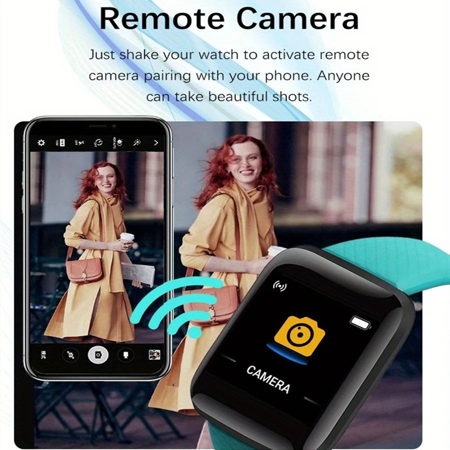 ⚡ Smart Fitness Watch with Message Reminders for Android & iOS