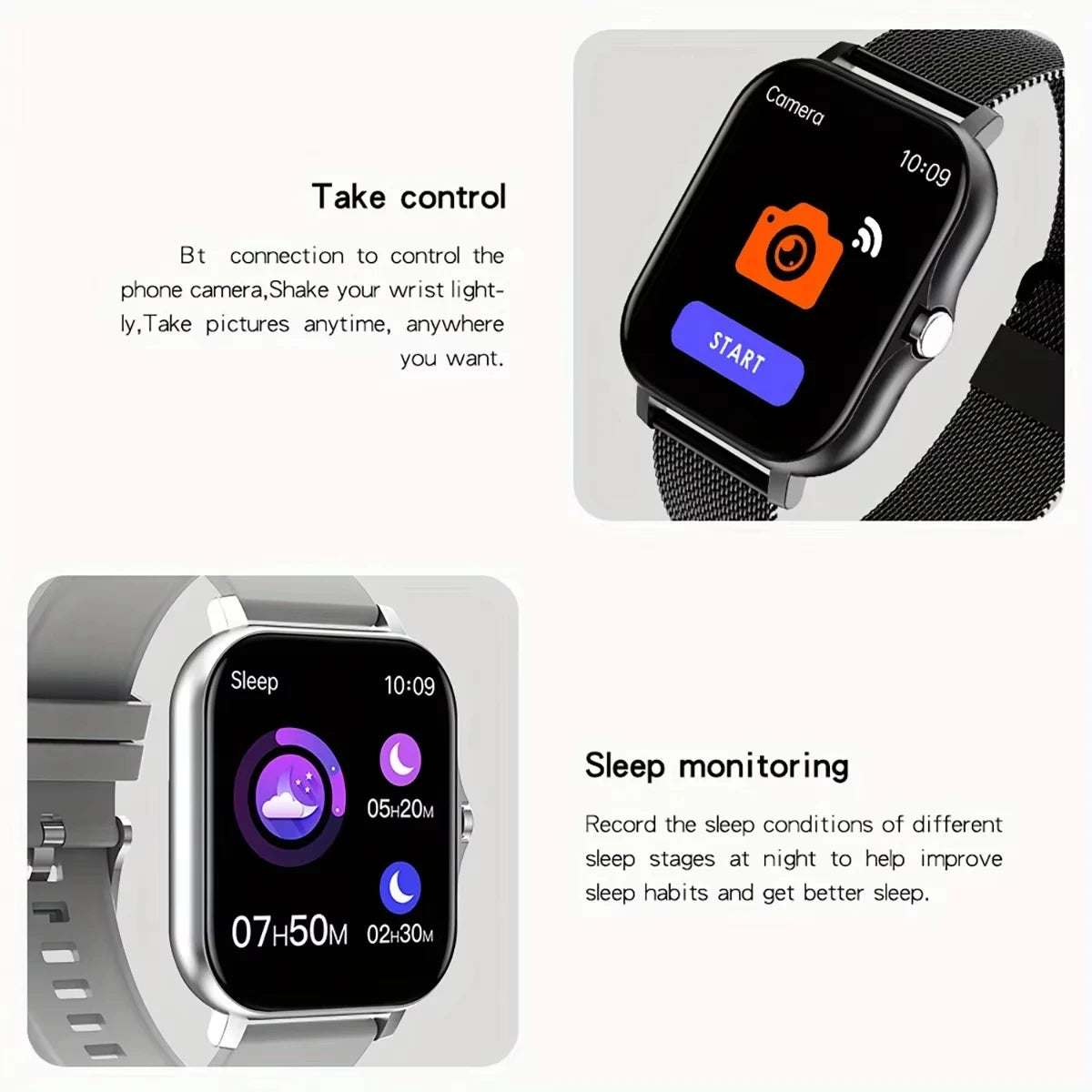 ⚡ LAXASFIT Smart Sports Fitness Watch with Bluetooth Call