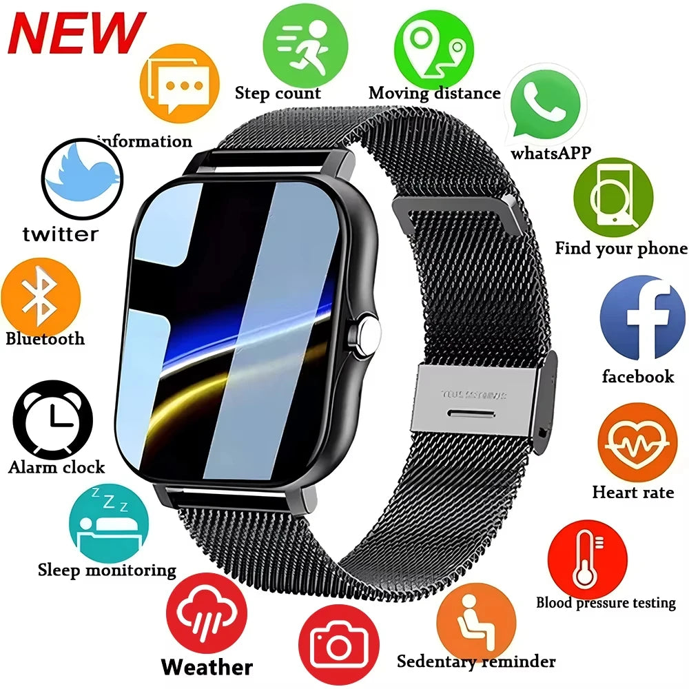 ⚡ LAXASFIT Smart Sports Fitness Watch with Bluetooth Call