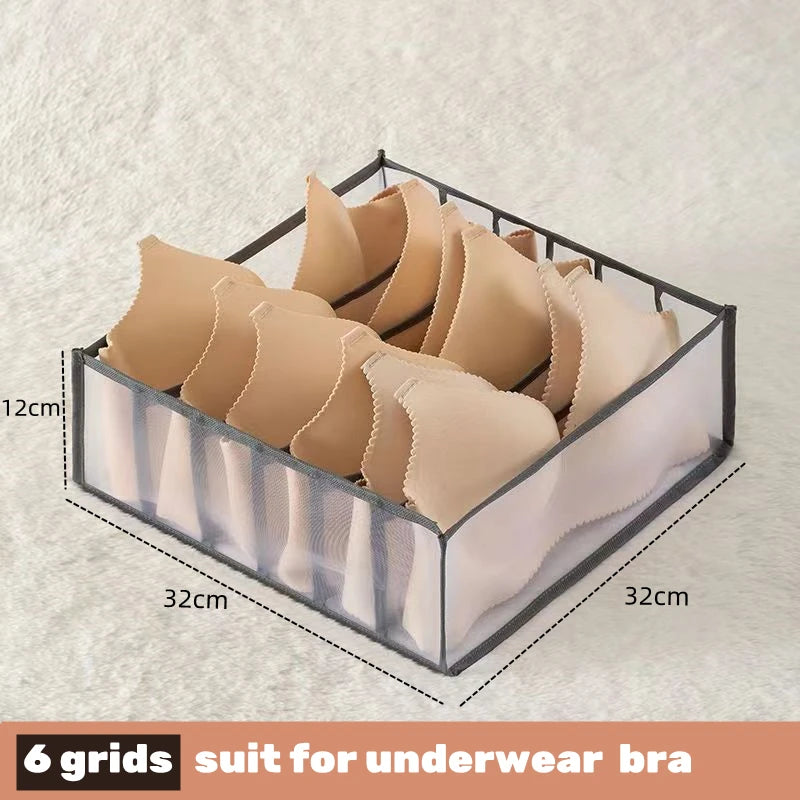 📂 Multi-Grid Wardrobe Organizer & Drawer Divider Box