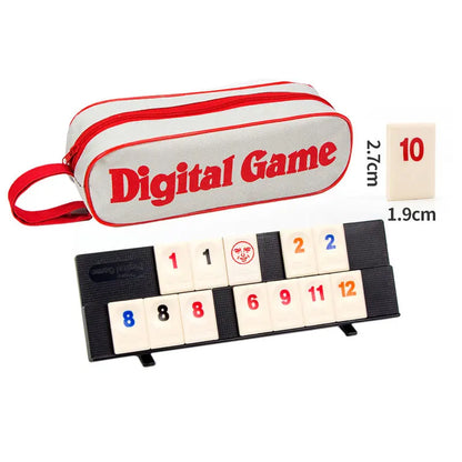 🎲 Premium Travel Rummy Tile Game Set (Compact Case Included)