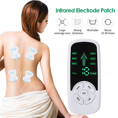 ⚡ 6-Mode Electronic Pulse Massager for Full-Body Muscle Relaxation