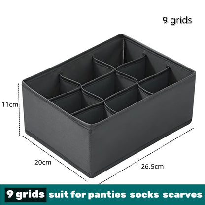 📂 Multi-Grid Wardrobe Organizer & Drawer Divider Box