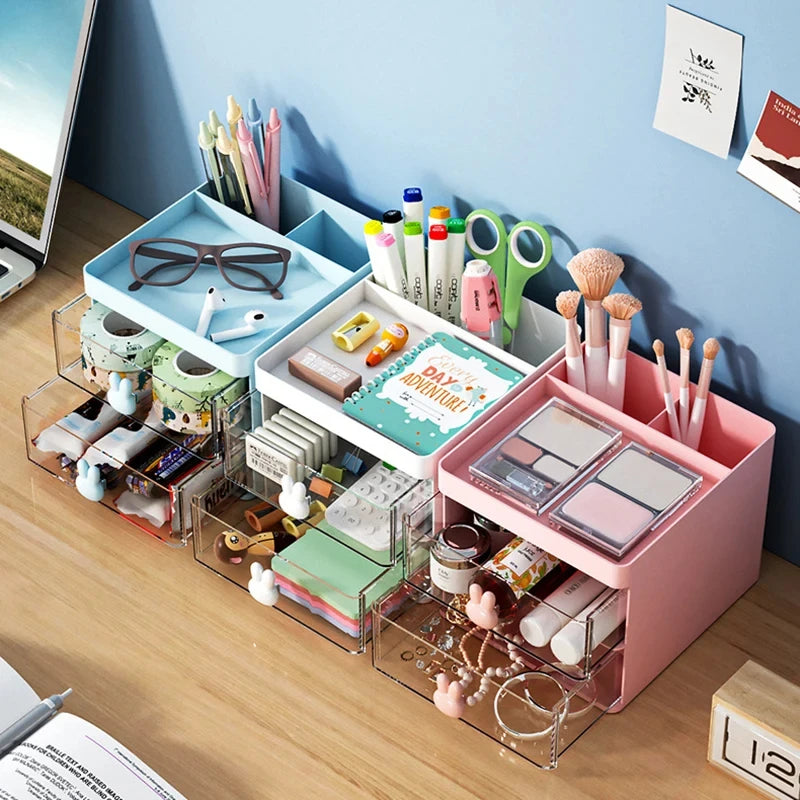 ⚡ Multi-Functional Office Desk & Makeup Organizer for Stationery